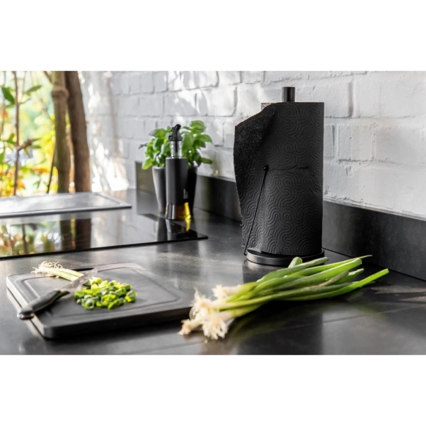 WENKO 55015100-Soporte BLACK OUTDOOR KITCHEN 15x33 cm negro