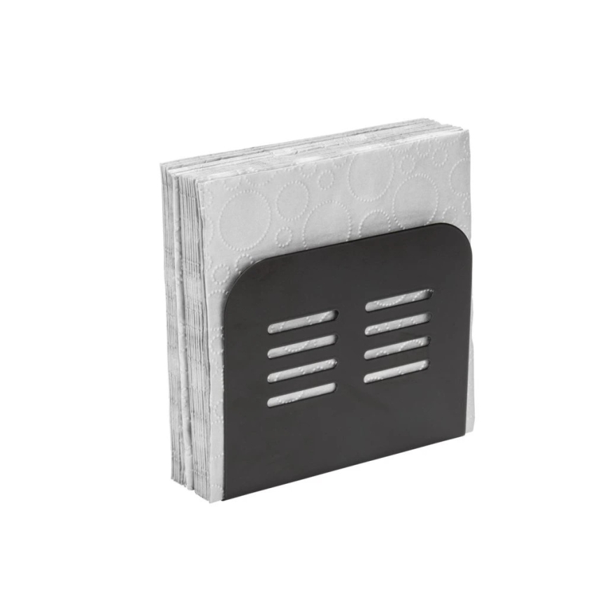 WENKO 55025100-Porta servilletas BLACK OUTDOOR KITCHEN 15x12,5 cm negro