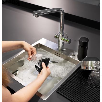 WENKO 55030100 - Esponja BLACK OUTDOOR KITCHEN 12x1,2 cm negra