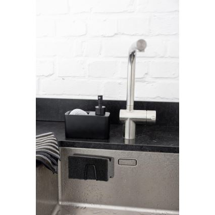 WENKO 55071100 - Soporte BLACK OUTDOOR KITCHEN 5x5 cm acero inoxidable/negro