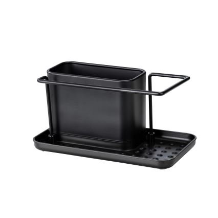 WENKO 55078100 - Organizador BLACK OUTDOOR KITCHEN 21x12 cm acero inoxidable/negro