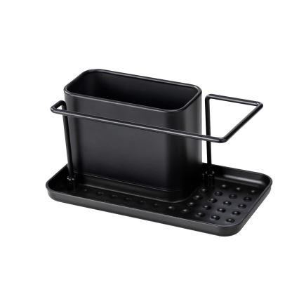 WENKO 55078100 - Organizador BLACK OUTDOOR KITCHEN 21x12 cm acero inoxidable/negro