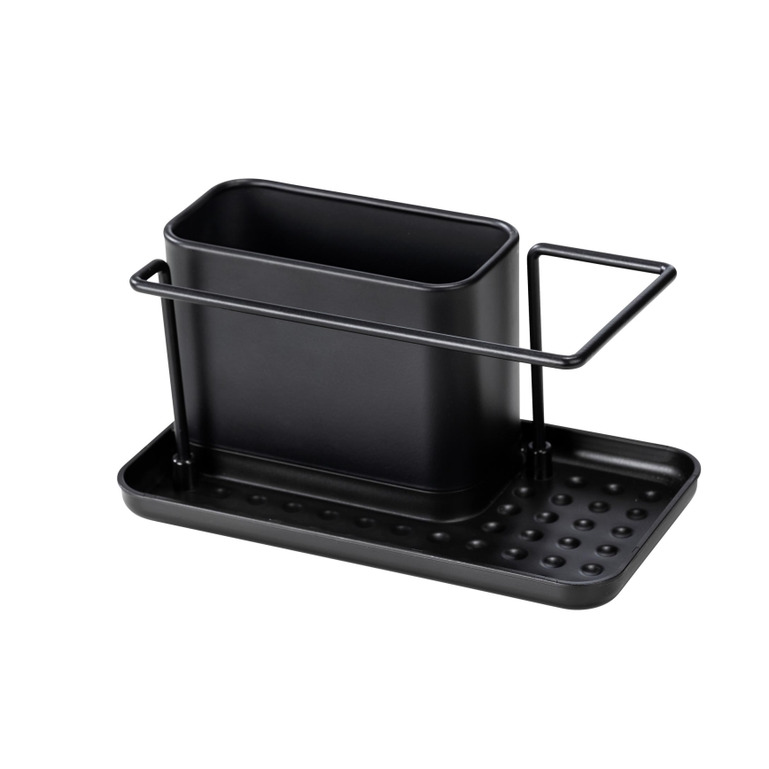WENKO 55078100 - Organizador BLACK OUTDOOR KITCHEN 21x12 cm acero inoxidable/negro