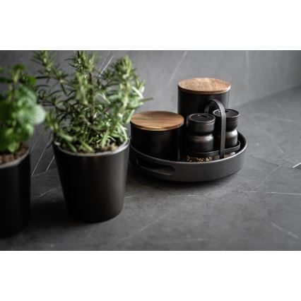 WENKO 55098100 - Bandeja BLACK OUTDOOR KITCHEN 26x6 cm negra