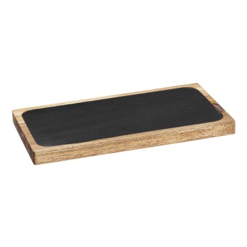 WENKO 55103100 - Tabla de cortar BLACK OUTDOOR KITCHEN 30x15 cm marrón/gris