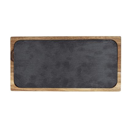 WENKO 55103100 - Tabla de cortar BLACK OUTDOOR KITCHEN 30x15 cm marrón/gris