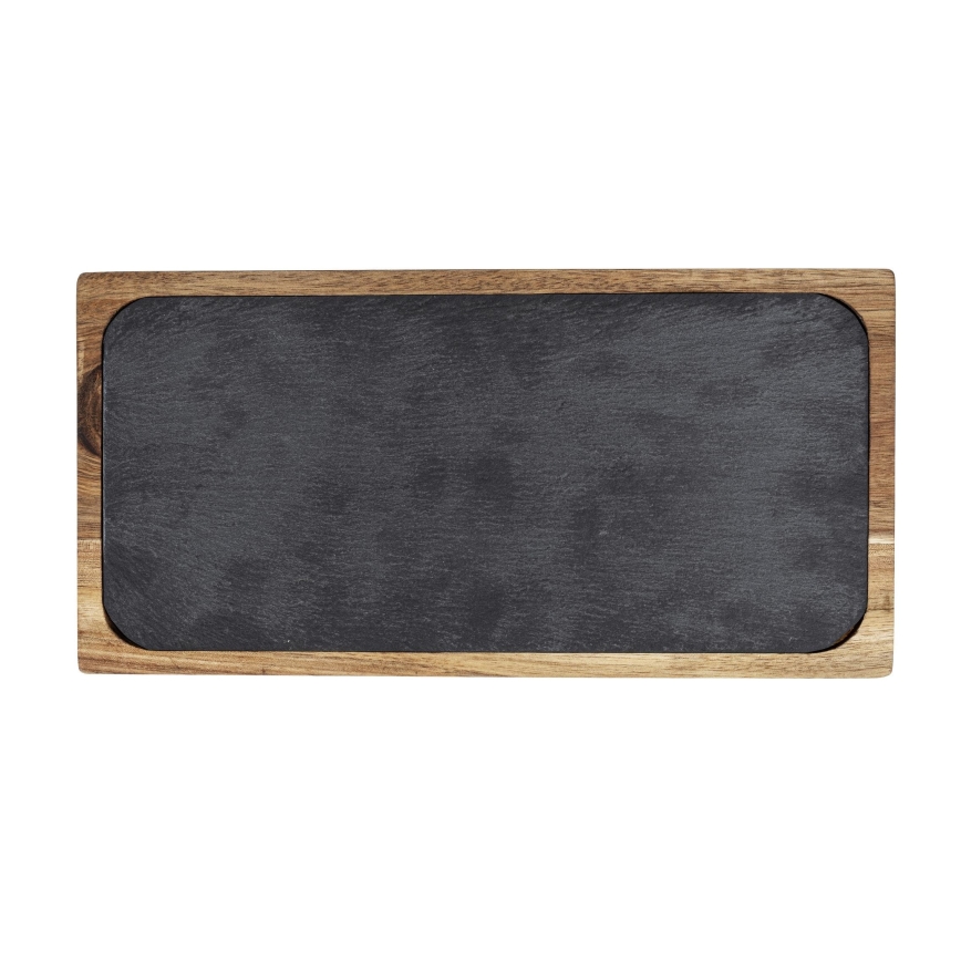 WENKO 55103100 - Tabla de cortar BLACK OUTDOOR KITCHEN 30x15 cm marrón/gris