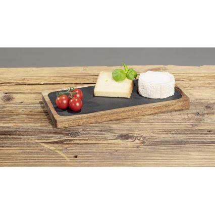 WENKO 55103100 - Tabla de cortar BLACK OUTDOOR KITCHEN 30x15 cm marrón/gris
