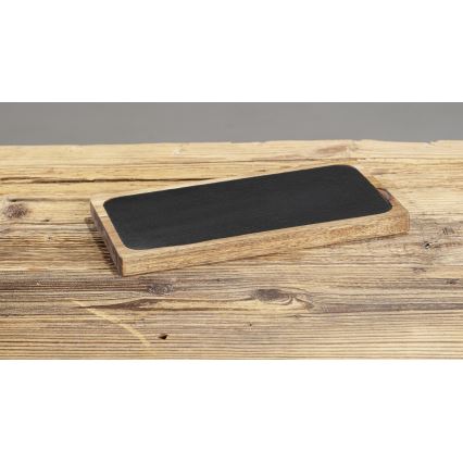 WENKO 55103100 - Tabla de cortar BLACK OUTDOOR KITCHEN 30x15 cm marrón/gris