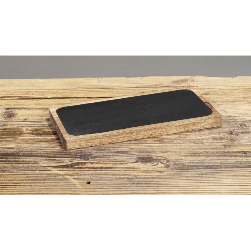 WENKO 55103100 - Tabla de cortar BLACK OUTDOOR KITCHEN 30x15 cm marrón/gris