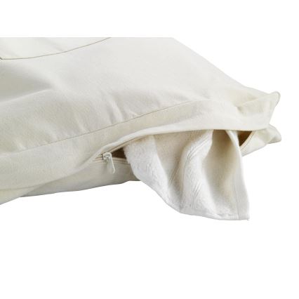 WENKO 62107100 - Cesto para ropa CANGURO 52x81 cm beige/plateado