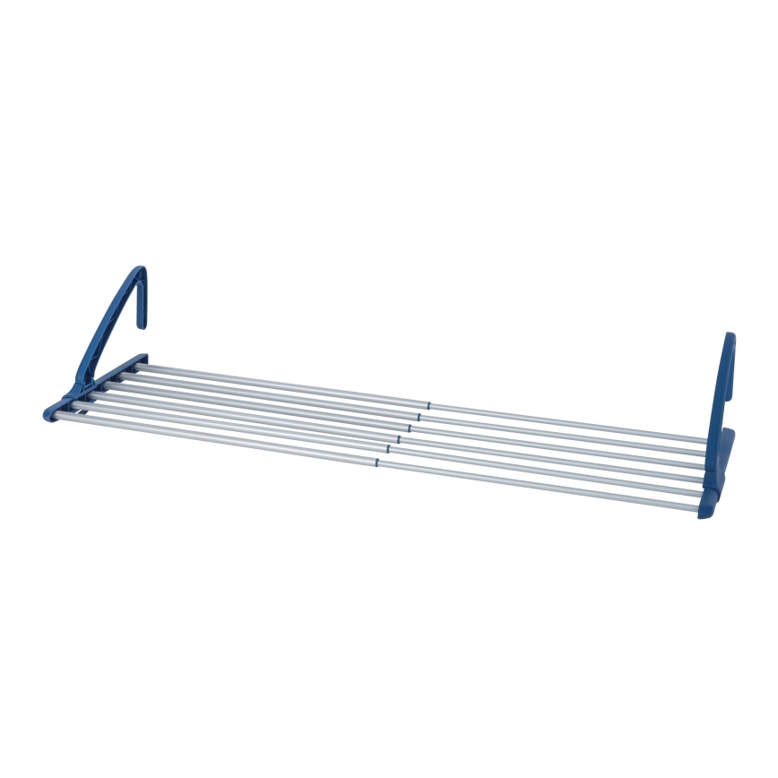 WENKO 63005800 - Tendedero de ropa 37,5x21 cm acero inoxidable/plateado/azul