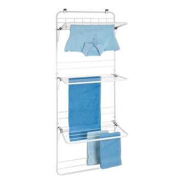 WENKO 63010800 - Tendedero de ropa 51x142 cm blanco/gris