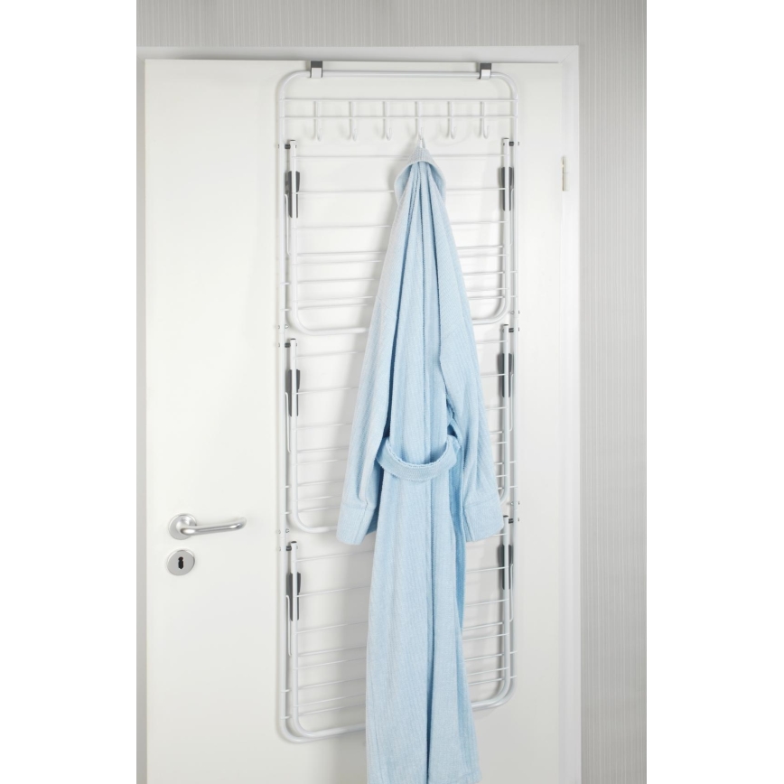 WENKO 63010800 - Tendedero de ropa 51x142 cm blanco/gris