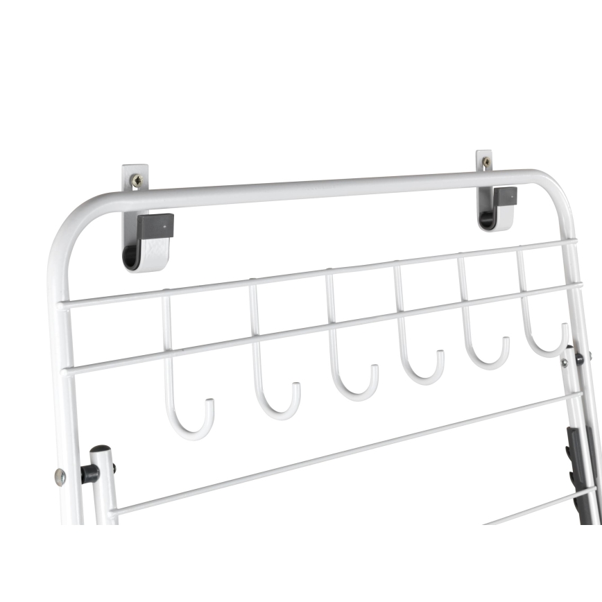 WENKO 63010800 - Tendedero de ropa 51x142 cm blanco/gris