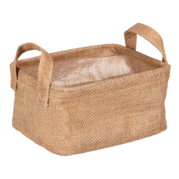 WENKO 64470100 - Cesta JUNA 20x15 cm marrón