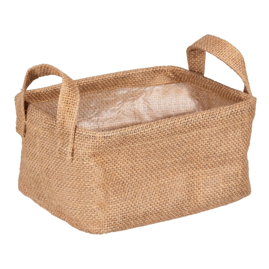 WENKO 64470100 - Cesta JUNA 20x15 cm marrón
