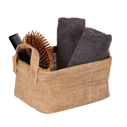 WENKO 64470100 - Cesta JUNA 20x15 cm marrón