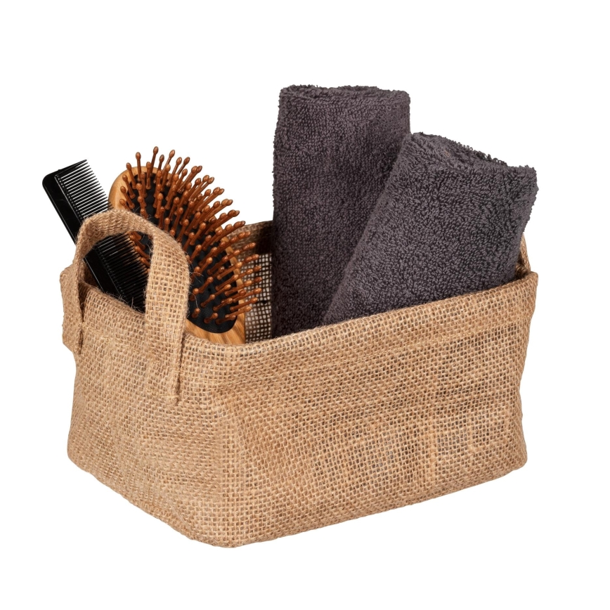 WENKO 64470100 - Cesta JUNA 20x15 cm marrón