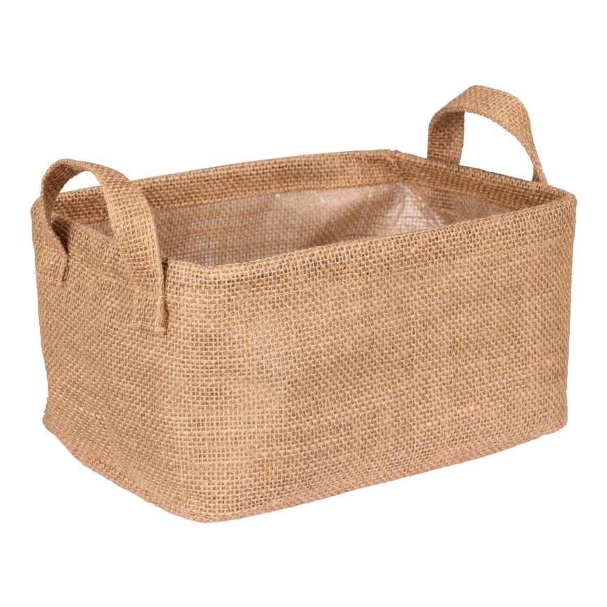 WENKO 64471100 - Cesta JUNA 24x17 cm marrón