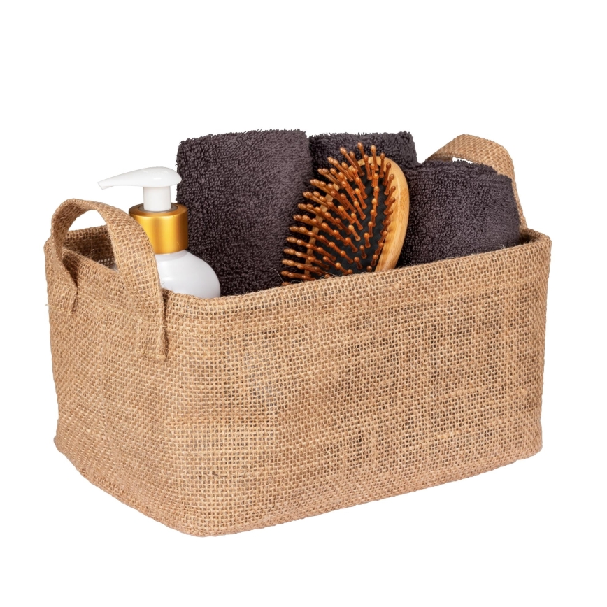 WENKO 64471100 - Cesta JUNA 24x17 cm marrón
