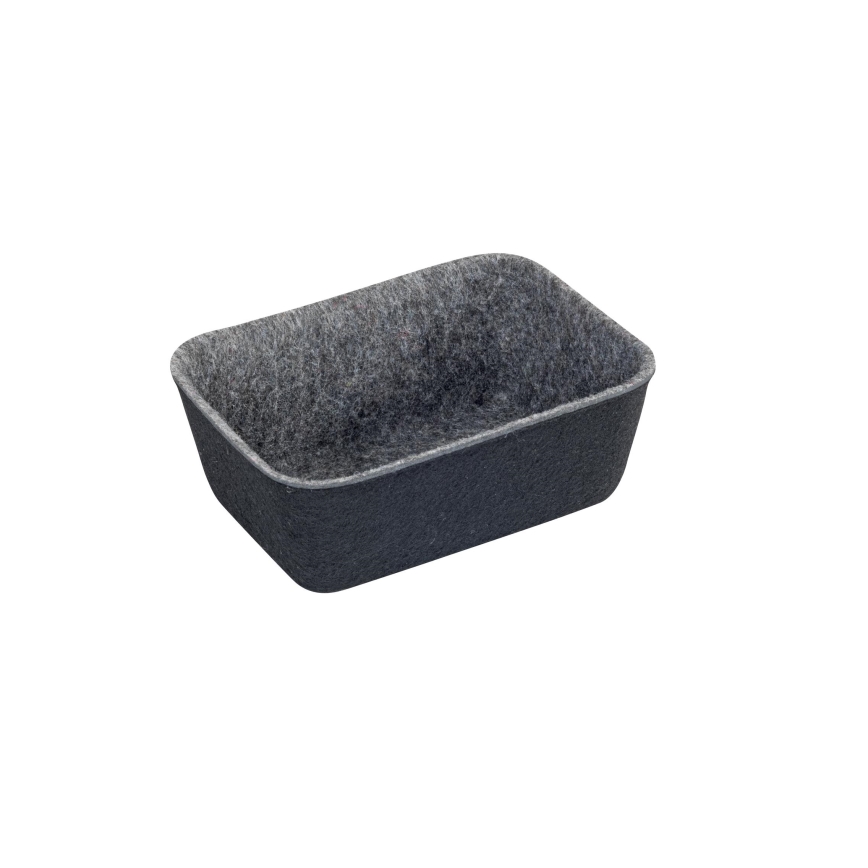 WENKO 64502100 - Organizador de cajón FELT 28,5x20 cm gris