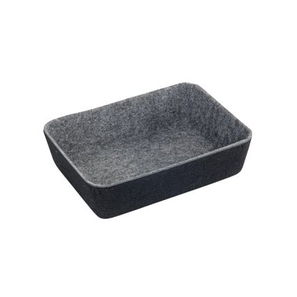 WENKO 64502100 - Organizador de cajón FELT 28,5x20 cm gris