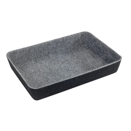WENKO 64502100 - Organizador de cajón FELT 28,5x20 cm gris