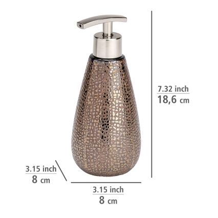 WENKO 69109800 - Set de baño MARRAKESH 12,5x41 cm marrón
