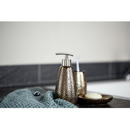 WENKO 69109800 - Set de baño MARRAKESH 12,5x41 cm marrón