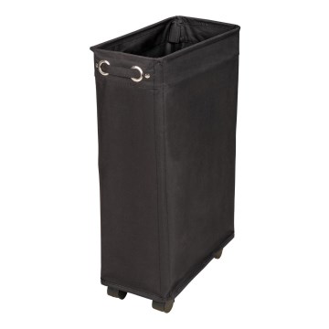 WENKO 69737800 - Cesta para la ropa CORNO 18,5x60 cm negra
