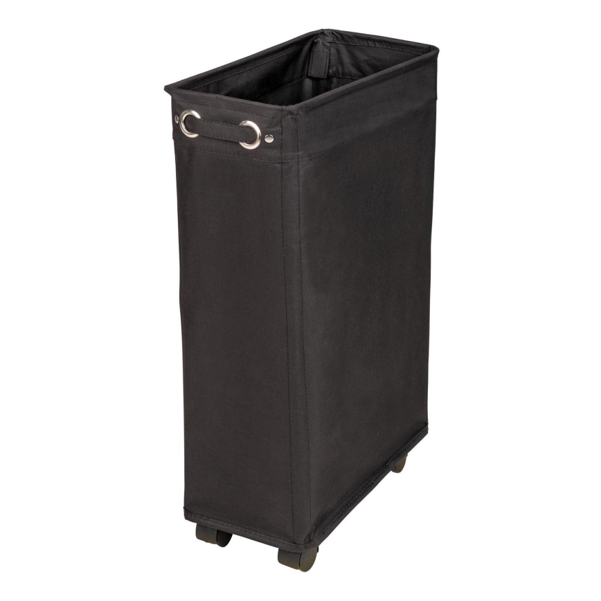 WENKO 69737800 - Cesta para la ropa CORNO 18,5x60 cm negra