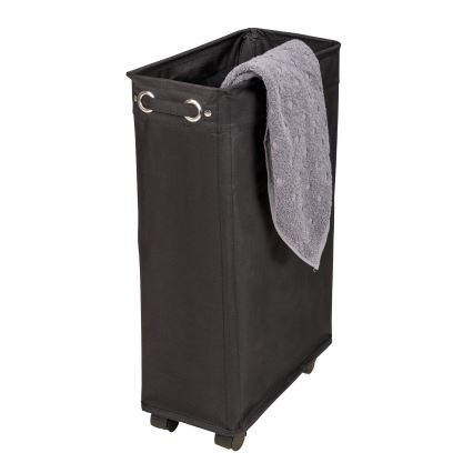 WENKO 69737800 - Cesta para la ropa CORNO 18,5x60 cm negra