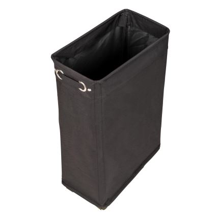 WENKO 69737800 - Cesta para la ropa CORNO 18,5x60 cm negra