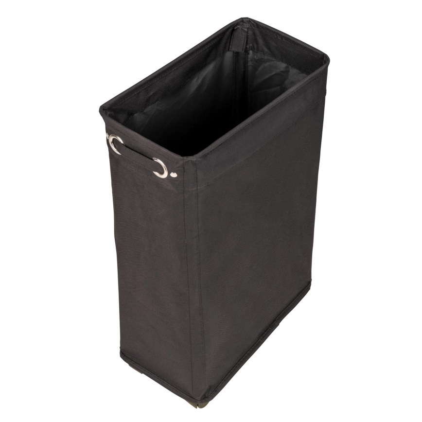 WENKO 69737800 - Cesta para la ropa CORNO 18,5x60 cm negra
