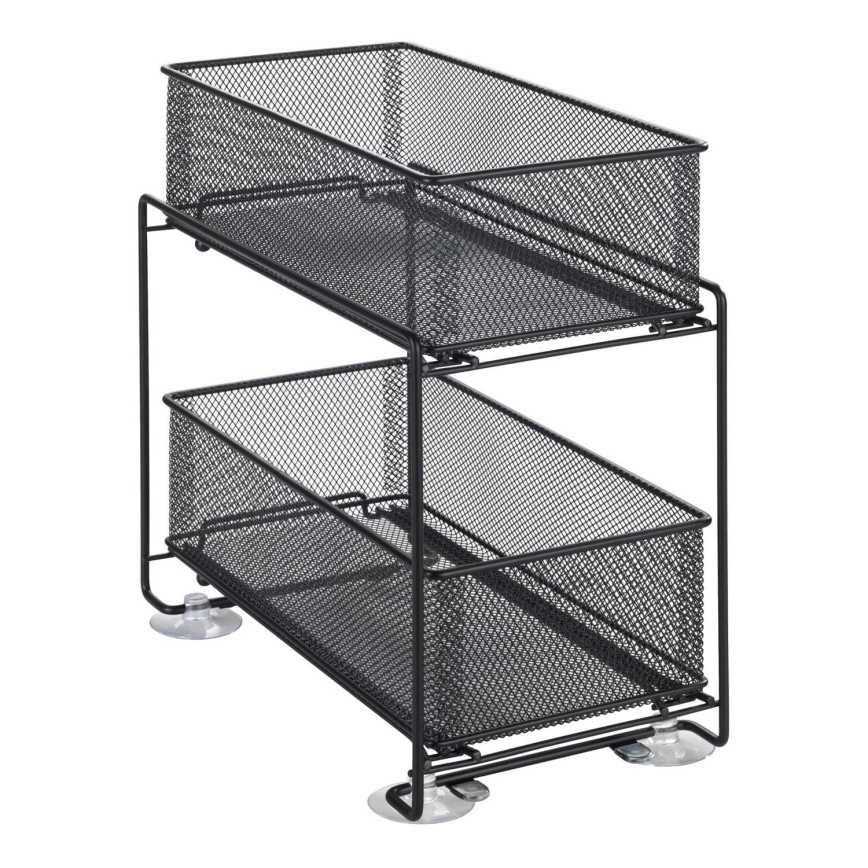 WENKO 69768800 - Soporte para enchufe GIOMA 35 x 33,5 cm negro