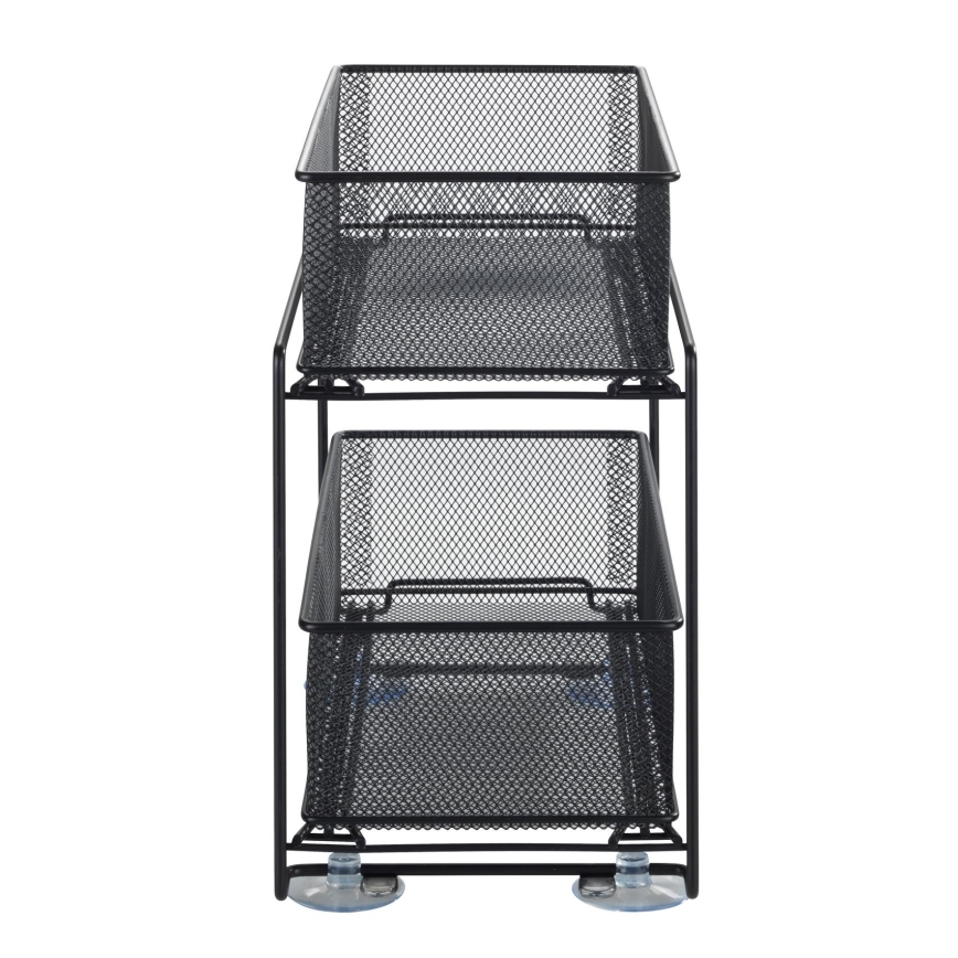 WENKO 69768800 - Soporte para enchufe GIOMA 35 x 33,5 cm negro