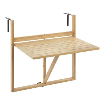 WENKO 69806800 - Mesa WAIKIKI 64 x 65 cm blanco/marrón