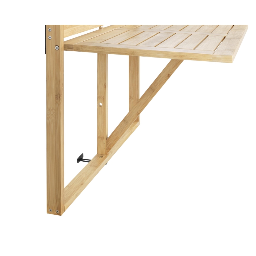 WENKO 69806800 - Mesa WAIKIKI 64 x 65 cm blanco/marrón