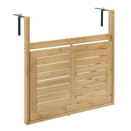 WENKO 69806800 - Mesa WAIKIKI 64x65 cm blanco/marrón