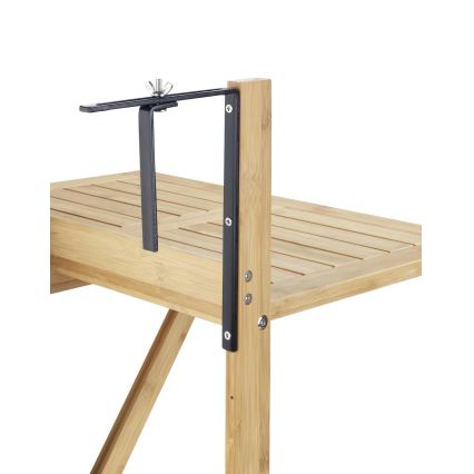 WENKO 69806800 - Mesa WAIKIKI 64x65 cm blanco/marrón