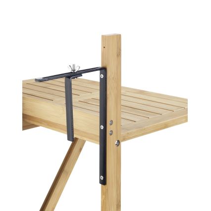 WENKO 69806800 - Mesa WAIKIKI 64x65 cm blanco/marrón