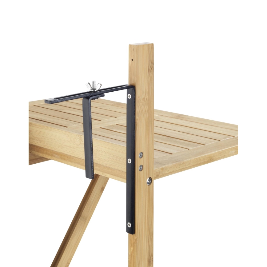 WENKO 69806800 - Mesa WAIKIKI 64x65 cm blanco/marrón