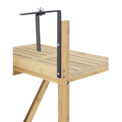 WENKO 69806800 - Mesa WAIKIKI 64x65 cm blanco/marrón