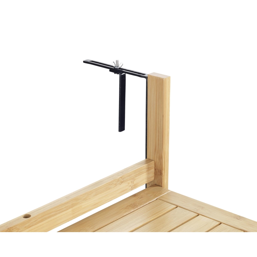 WENKO 69806800 - Mesa WAIKIKI 64x65 cm blanco/marrón