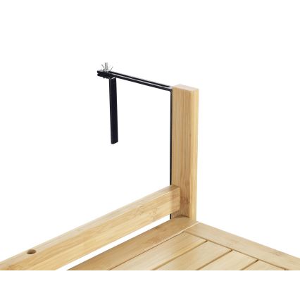 WENKO 69806800 - Mesa WAIKIKI 64x65 cm blanco/marrón