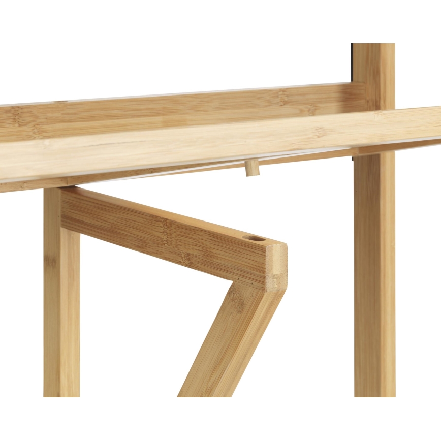 WENKO 69806800 - Mesa WAIKIKI 64x65 cm blanco/marrón