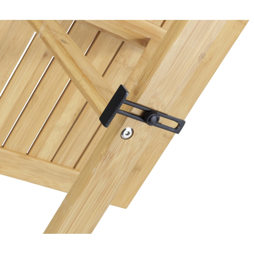 WENKO 69806800 - Mesa WAIKIKI 64x65 cm blanco/marrón