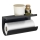 WENKO 71144800 - Portarrollos JET 30x15 cm negro