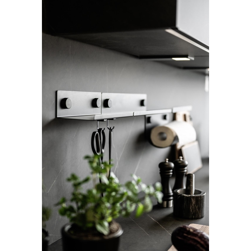 WENKO 71144800 - Portarrollos JET 30x15 cm negro